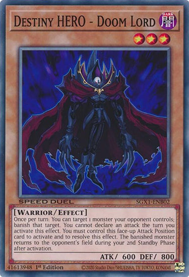 Destiny HERO - Doom Lord | SGX1-ENB02